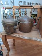 Twee koperen ketels en een pot, Antiek en Kunst, Antiek | Koper en Brons, Ophalen
