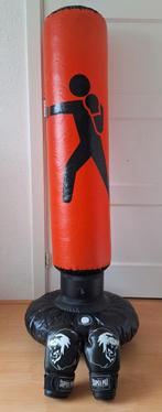 Bokszak met bokshandschoenen, Sport en Fitness, Ophalen, Zo goed als nieuw, Bokszak
