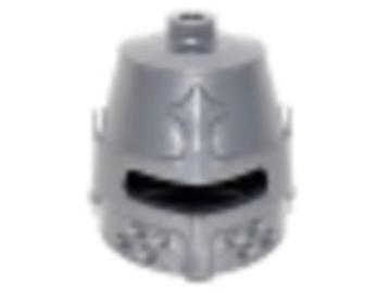 Lego Castle Helmen 2x Ridder Helm Flat Zilver 89520 (Eye beschikbaar voor biedingen