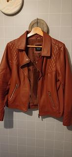 Cognac nepleer jasje MS Mode mt 42, Ophalen of Verzenden, Zo goed als nieuw, Maat 42/44 (L), Bruin