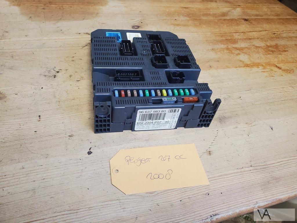 Peugeot 207 2006 - 2013 zekeringkast 9663798380 BSI €, Ophalen of Verzenden, Gebruikt, Peugeot