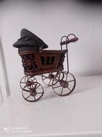 Vintage poppen wagen H 24 cm B 18 cm diepte 11, Verzamelen, Poppen, Ophalen of Verzenden, Gebruikt, Pop