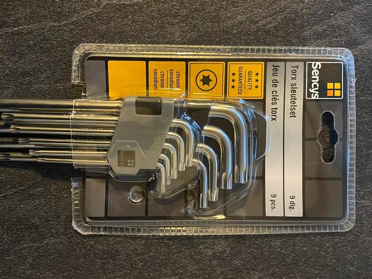 Torx Sleutelset - 9 delig, Doe-het-zelf en Verbouw, Gereedschap | Handgereedschap, Nieuw, Ophalen of Verzenden