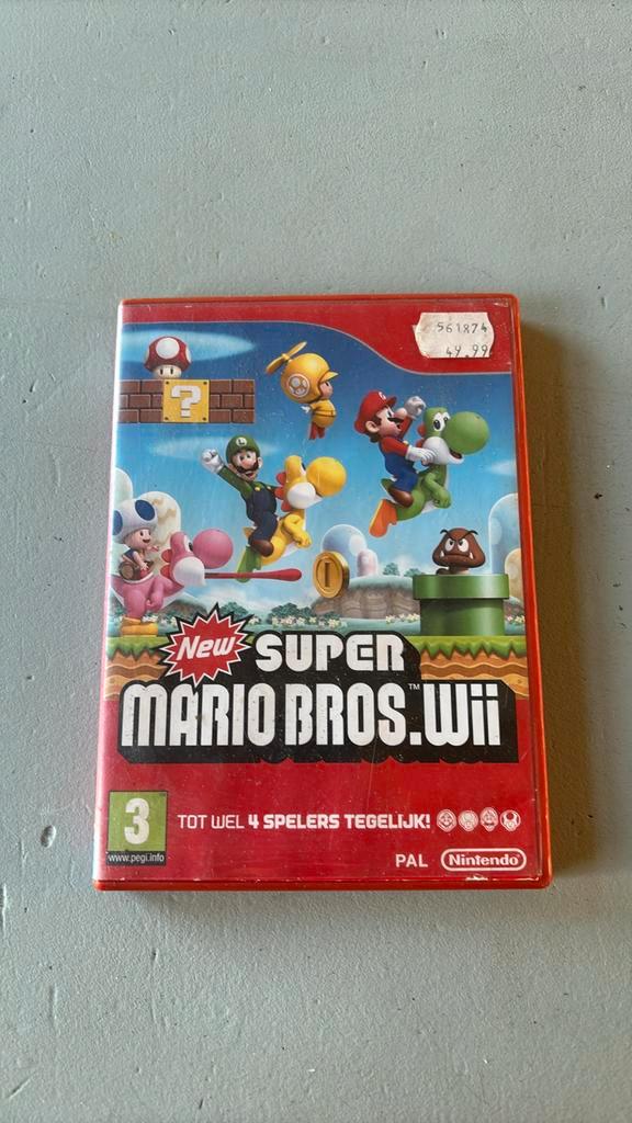 New Super Mario Bros., Wii, Spelcomputers en Games, Games | Nintendo Wii, Zo goed als nieuw, Platform, 3 spelers of meer, Vanaf 3 jaar