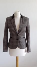 Nette ruit blazer, H&M, Bruin, Verzenden, Zo goed als nieuw