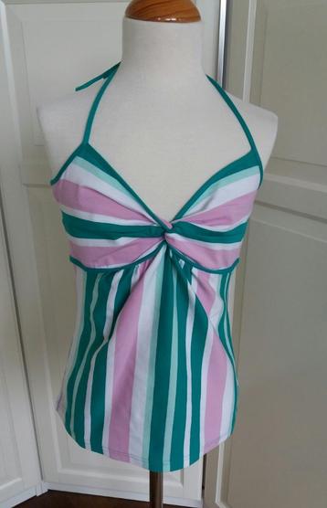 Zomer Top Roze Groen Wit Halter Model H&M S Nieuw ( Jool ) beschikbaar voor biedingen