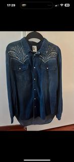 H&M Spijkerblouse Maat 38, Kleding | Dames, Blouses en Tunieken, Maat 38/40 (M), H&M, Blauw, Nieuw