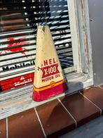 Vintage Shell X-100 Motorolie blik Triangel, Gebruikt, ., ., .