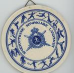 Aardewerk plaquette sportcommissie Landmacht, Ophalen of Verzenden, Landmacht, Nederland, Overige typen