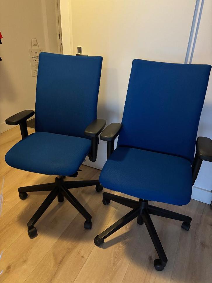 Topper! Haworth Comforto bureaustoel blauw zwart z.g.a.n.!, Huis en Inrichting, Bureaustoelen, Zo goed als nieuw, Bureaustoel