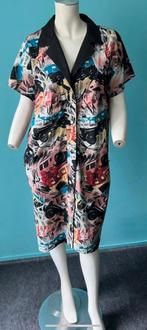 Leuke vintage jaren 80 jurk print maat 44, Verzenden, Maat 42/44 (L), Vintage, Knielengte