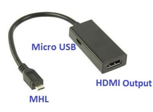 Partij 25 stuks MHL adapter; MHL -HDMI voor Samsung Sony HTC, Telecommunicatie, Mobiele telefoons | Toebehoren en Onderdelen, Nieuw