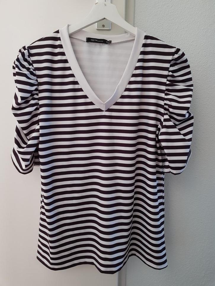 T-shirt voor dames -- maat S / M -- New Collection, Kleding | Dames, T-shirts, Zo goed als nieuw, Maat 36 (S), Zwart, Korte mouw