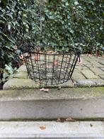 Metalen Mand met Houten Handvatten, Ophalen, Overige materialen, Mand, Rond