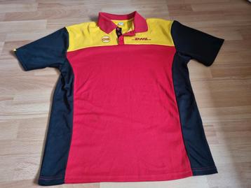 DHL Polo Shirt Maat large bezorger post rood geel beschikbaar voor biedingen