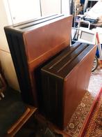 Vintage Salontafel Set '60/'70 Leder, Ophalen of Verzenden