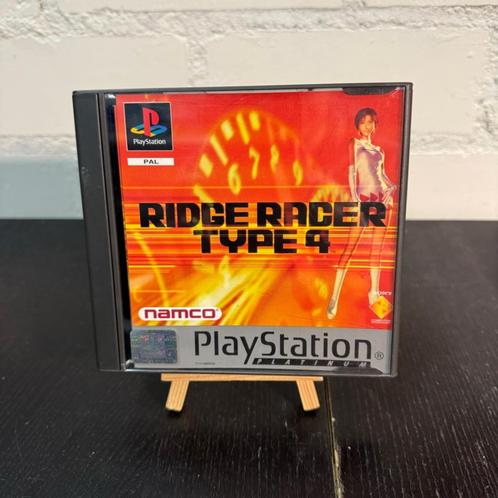 Playstation PSX: Ridge Racer Type 4, Spelcomputers en Games, Games | Sony PlayStation 1, Gebruikt, Racen en Vliegen, 2 spelers