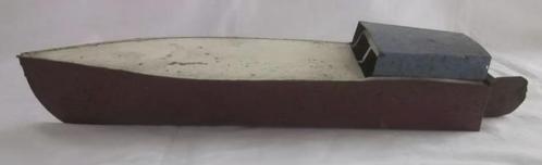 Oude blikken boot lengte 30 cm breed 8 cm en hoog 6 cm., Antiek en Kunst, Antiek | Speelgoed, Ophalen of Verzenden