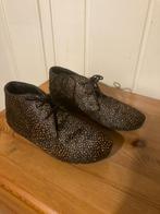 Bruin zwart gevlekt leren dierenprint schoenen Maruti, mt 37, Schoenen met lage hakken, Bruin, Verzenden, Zo goed als nieuw