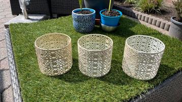 3x IKEA blikken bloempotjes beschikbaar voor biedingen
