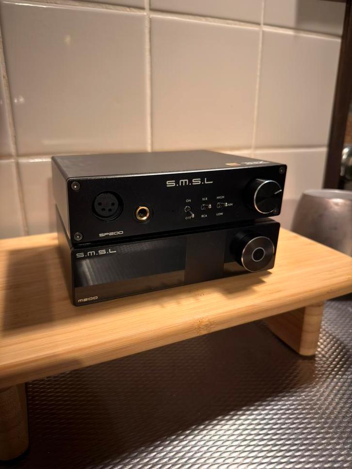SMSL M200 / SP200, Audio, Tv en Foto, Versterkers en Receivers, Zo goed als nieuw, Overige systemen, Minder dan 60 watt, Overige merken