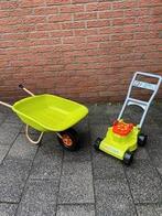 Plastic speelgoed kruiwagen + grasmaaier, Ophalen, Gebruikt