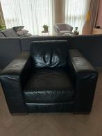 Goossens leren fauteuil - Zwart, Ophalen, Gebruikt, Leer, 75 tot 100 cm
