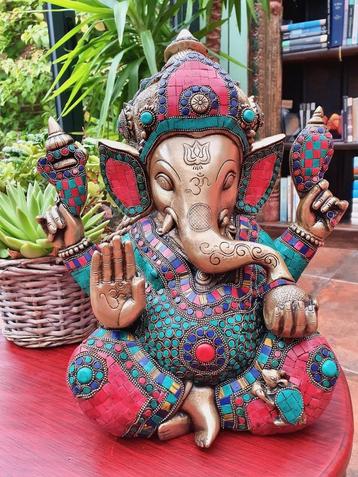 GANESHA BEELD STONEWORK 38 CM (13,7 KG)! beschikbaar voor biedingen