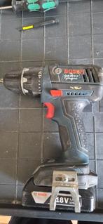 bosch gsr 18v-li, Doe-het-zelf en Verbouw, Gereedschap | Boormachines, Ophalen of Verzenden, Gebruikt, 600 watt of meer, Boor- en Schroefmachine