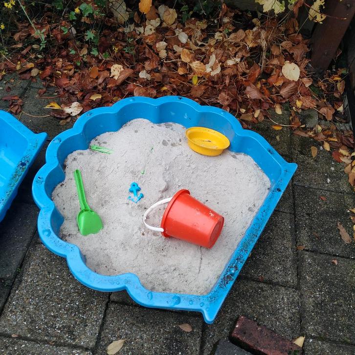 Zandbak Schelp Blauw, Kinderen en Baby's, Speelgoed | Buiten | Zandbakken, Gebruikt, Ophalen