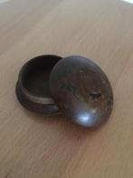 Vintage Uniek Houten rond Doosje, Ophalen of Verzenden