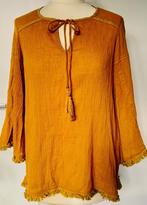 Geweven top lange mouw Costes mt S, Geel, Ophalen of Verzenden, Zo goed als nieuw, Lange mouw