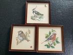 3 Geborduurde schilderijen, Huis en Inrichting, Woonaccessoires | Schilderijen, Tekeningen en Foto's, Minder dan 50 cm, Ophalen of Verzenden