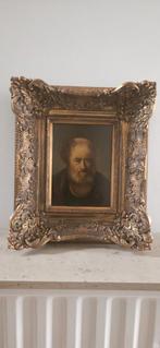 Oude man portret in gouden lijst, Ophalen of Verzenden