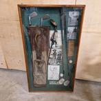 Vintage vitrinekast kijkkast golf golftas sticks vitrine, Sport en Fitness, Golf, Gebruikt, Aaldertgeertsstraat 43 Olst, Kolibri vintage