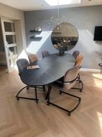 6 eetkamerstoelen zeer goede staat, Huis en Inrichting, Stoelen, Overige materialen, Ophalen of Verzenden, Zo goed als nieuw, Grijs