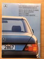 Autofolder/Brochure Mercedes De Diesel- Limousines  1988  NL, Nieuw, Ophalen of Verzenden, Mercedes