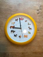 Dierenklok met geluid, Ophalen of Verzenden, Gebruikt, Analoog, Wandklok