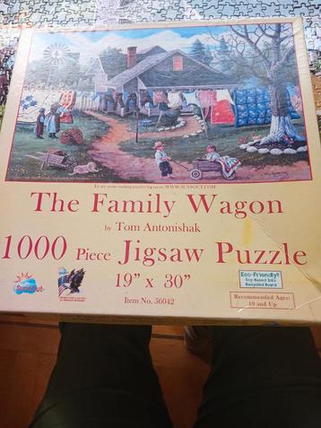 Legpuzzel - The Family Wagon - 1000 stukjes beschikbaar voor biedingen