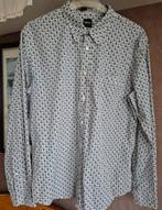 Zwart/wit print overhemd maat L van HUGO BOSS, Kleding | Heren, Overhemden, Ophalen of Verzenden, Zo goed als nieuw, Zwart