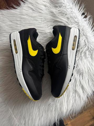 Nike Air Max 1 zwart wit geel EU 46 Nieuw in Doos airmax beschikbaar voor biedingen
