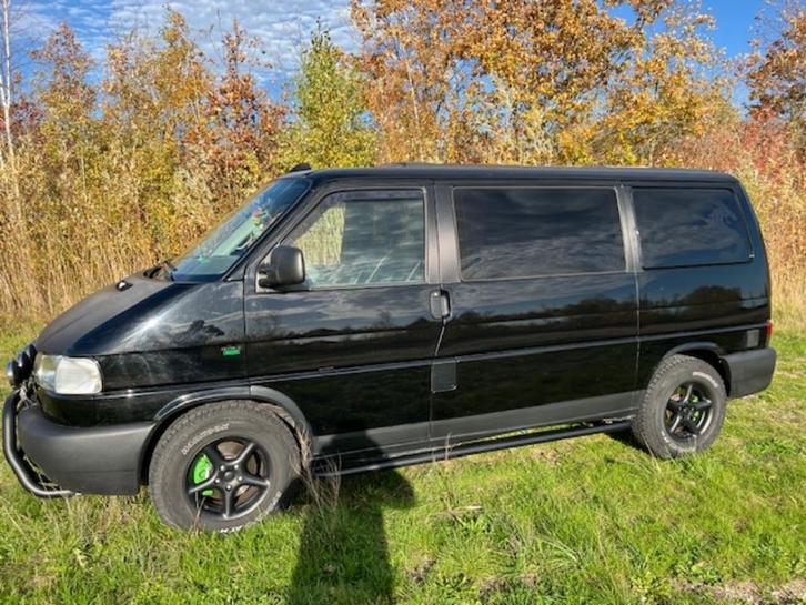 Camper T4 2.5 TDI goed onderhouden, Auto's, Volkswagen, Particulier, Transporter, Diesel, Origineel Nederlands, Zwart, Leder, Voorwielaandrijving