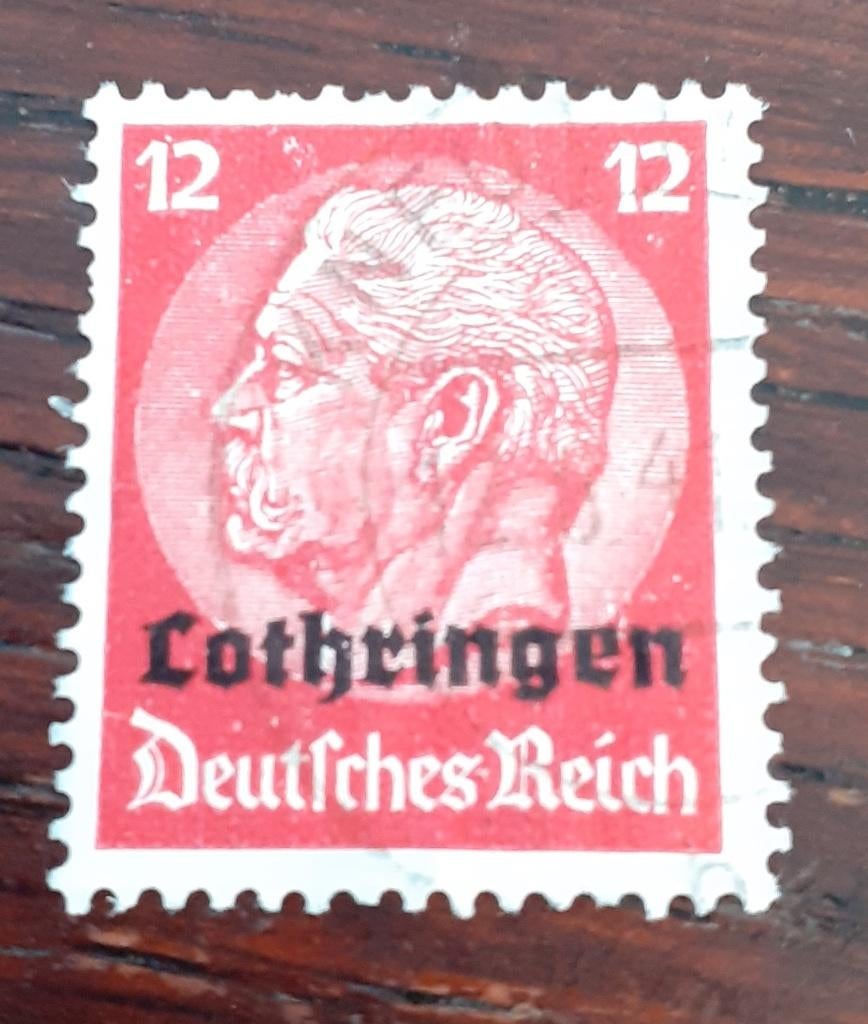 Aantal zegels Lotharingen, zie foto's, Verzenden, Overige periodes, Gestempeld