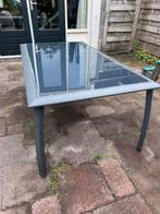 Hartman tuintafel, aluminium met glasplaat, Ophalen, Gebruikt, Rechthoekig, Aluminium