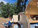 Avontuur in zakformaat – lichtgewicht teardrop trailer, Vast bed, Rondzit, Reservewiel, Tot en met 2