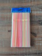 Gekleurde Plastic Rietjes, Ophalen of Verzenden, Nieuw, Feestartikel, Verjaardag