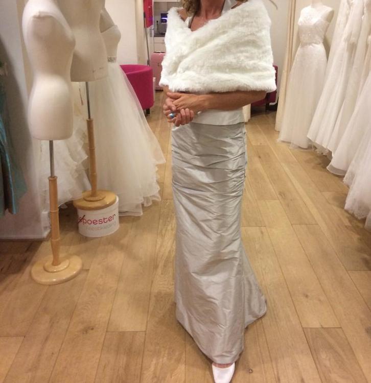 Trouw- of galajurk (rok/top/stola) maat 36/38 goud/ivoor, Kleding | Dames, Trouwkleding en Trouwaccessoires, Zo goed als nieuw