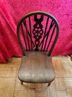 Oude wheelback Windsor stoel donker eikenhout, Ophalen