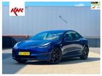 Tesla Model 3 92% SOH Long Range AWD 75 kWh NETTE NW APK, Auto's, Tesla, Automaat, 27 €/maand, Zwart, Blauw