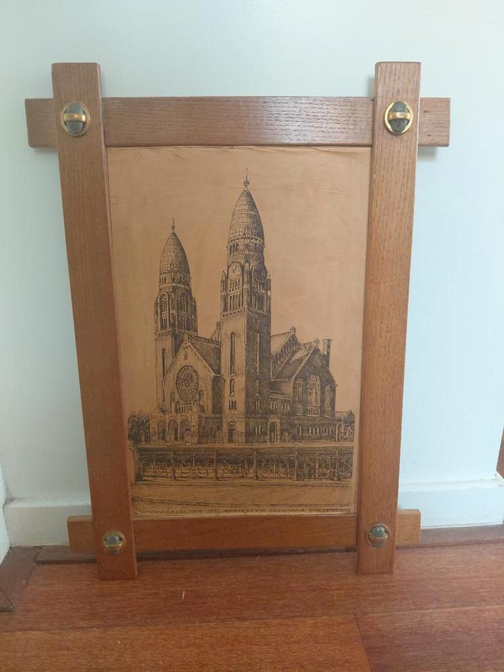 Koninginnenkerk Rotterdam Houtsnede, Antiek en Kunst, Kunst | Tekeningen en Foto's, Ophalen